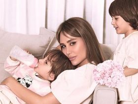 داليدا عياش وأولادها